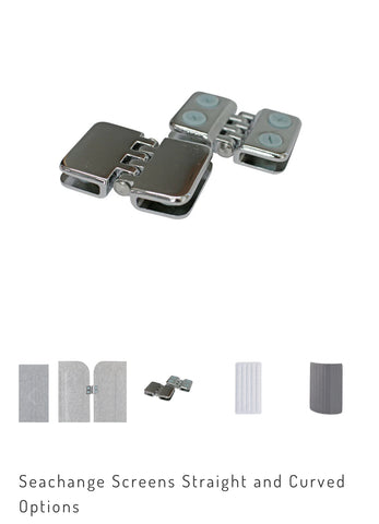 Image of Curved & Straight Seachange Wall Partition Divider Connectors