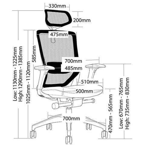 Image of Baxter Mesh Multi-Mechanism Ergonomic Office Chair