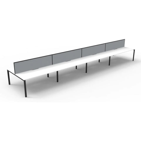 Image of Rapid Infinity 8 Person Double Sided Desk With Screens