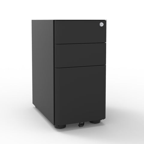 Image of Eternity Slimline Mobile Pedestal Filing Office Desk Drawers