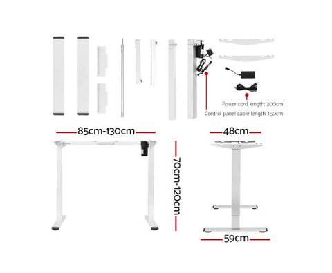 Image of Electric Motorised Height Adjustable Standing Desktop And Frame