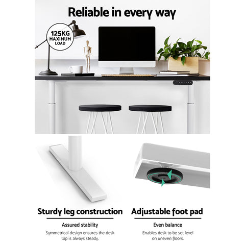 Image of Standing Desk Sit Stand Electric Motorised Adjustable Frame Only
