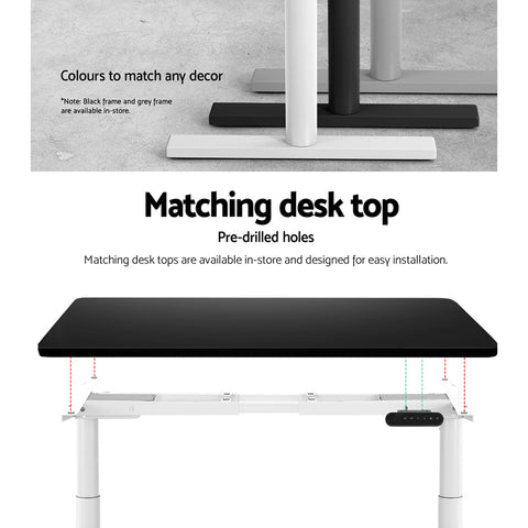 Image of Standing Desk Sit Stand Electric Motorised Adjustable Frame Only