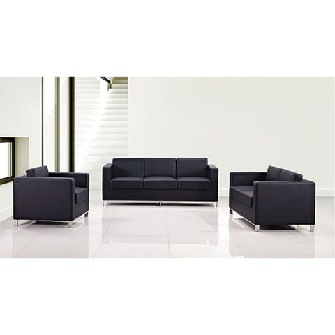 Image of PU Leather Visitor Reception Waiting Room Sofa Seater