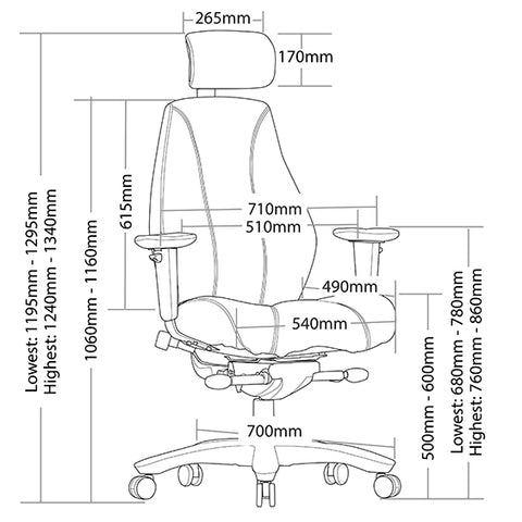 Image of Raptor Operator Office Task Chair Heavy Duty 200kg - AFRDI