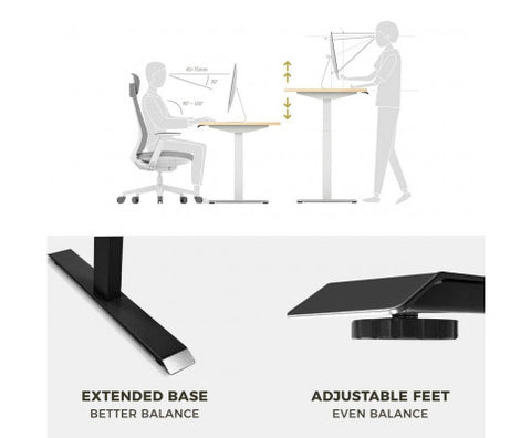 Image of Electric Motorised Dual Motor Standing Desk Frame 120kg