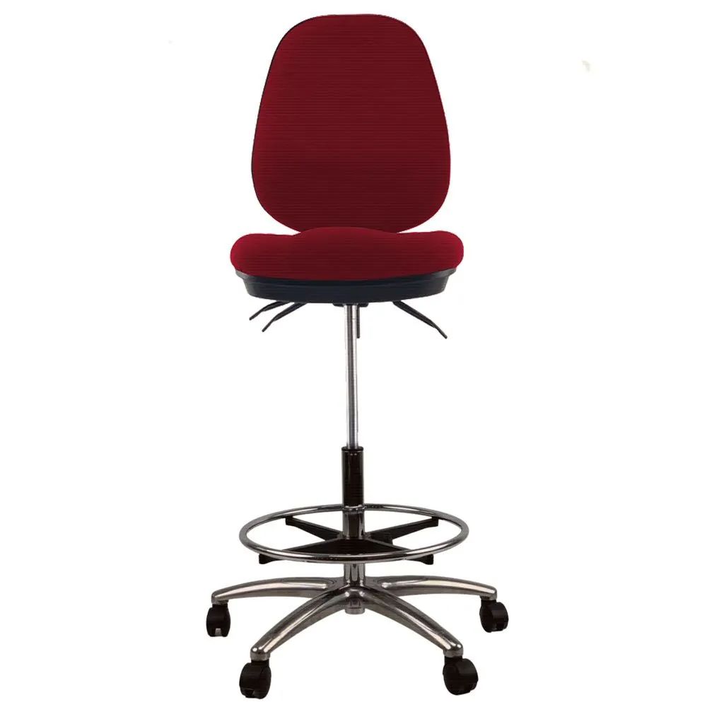 Daze High Back Drafting Office Chair Stool