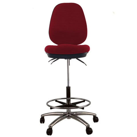 Image of Daze High Back Drafting Office Chair Stool