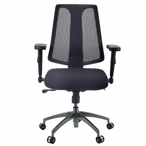 Image of IKON Mesh Black Fabric Seat 24/7 Control Office Chair