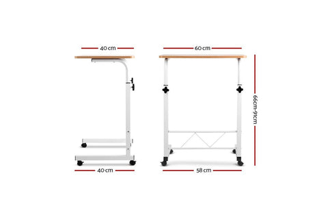 Image of Portable Height Adjustable Wooden Office Desk