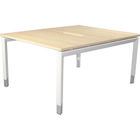 Image of Oblique Height Adjustable 2 Person Back to Back Office Working Desk - Buy Online Now At Active Offices