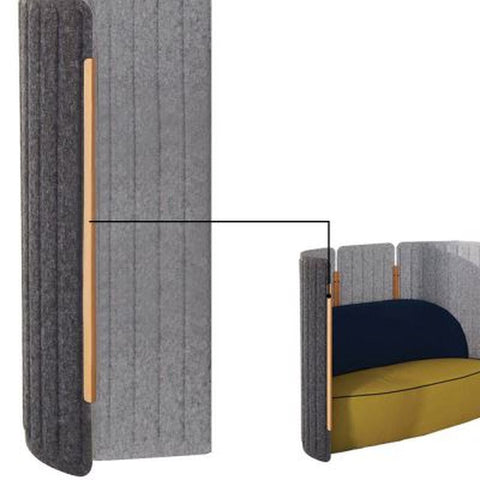 Image of Seachange Recycled Plastic PET Curved & Straight Screen Partition Divider Walls. - Buy Online Now At Active Offices