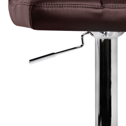 Image of Artiss Set of 2 PU Leather Bar Stools - Chocolate - Buy Online Now At Active Offices