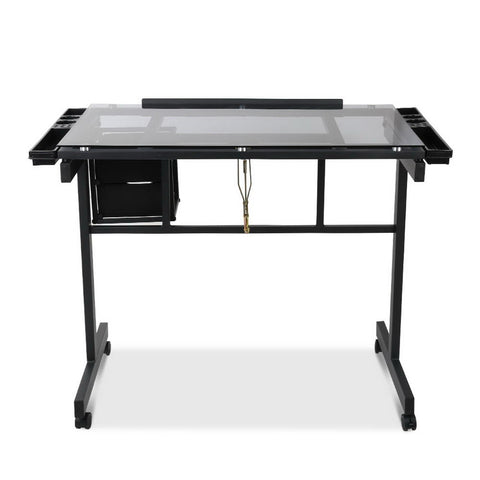 Image of Artiss Adjustable Glass Drawing Desk - Buy Online Now At Active Offices