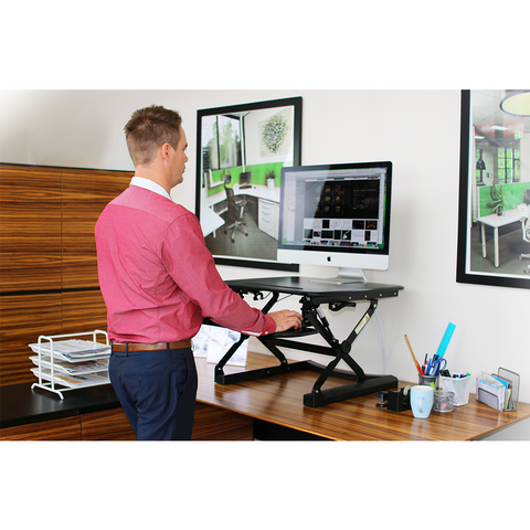 Image of Arise Deskalator Workstation With Free Anti-Fatigue Standing Mat - Buy Online Now At Active Offices