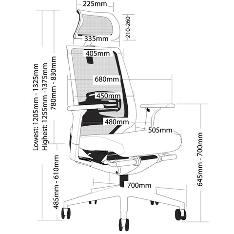 Image of Fully Ergonomic Mesh Evita Office Chair - Buy Online Now At Active Offices