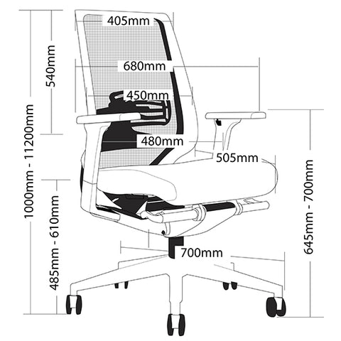 Image of Fully Ergonomic Mesh Evita Office Chair - Buy Online Now At Active Offices