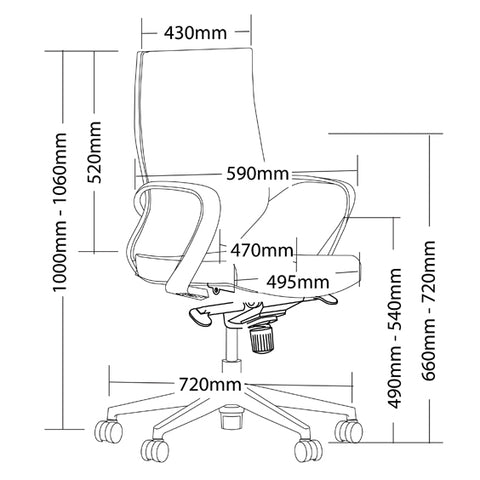 Image of Ergonomic Mesh Gala Boardroom Office Chair - Buy Online Now At Active Offices