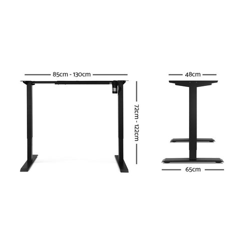 Image of Motorised Adjustable Desk Frame Black - Buy Online Now At Active Offices