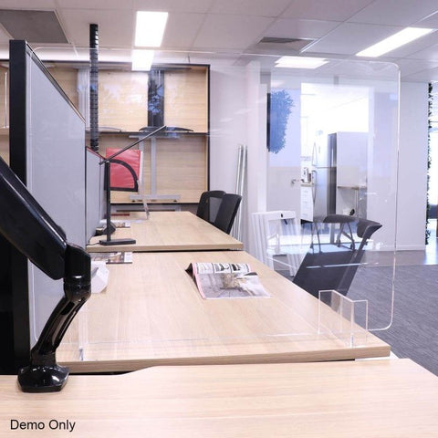 Image of Sneeze & Cough Guard Shield Clear Acrylic Barrier Protection Desk Counter