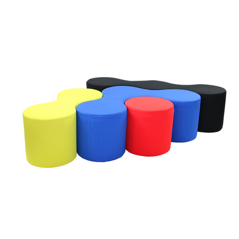 Image of Lava Shaped Lounge Ottomans - Buy Online Now At Active Offices