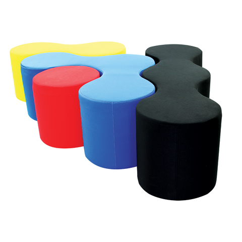 Image of Lava Shaped Lounge Ottomans - Buy Online Now At Active Offices