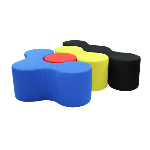 Image of Lava Shaped Lounge Ottomans - Buy Online Now At Active Offices