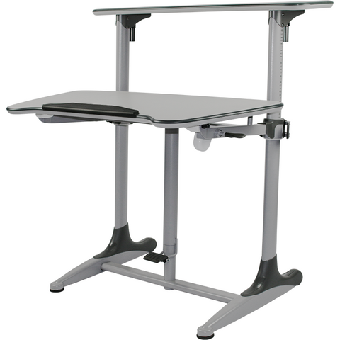 Image of Taskmaster Height Adjustable Two Surface Tilt Standing Desk - Buy Online Now At Active Offices