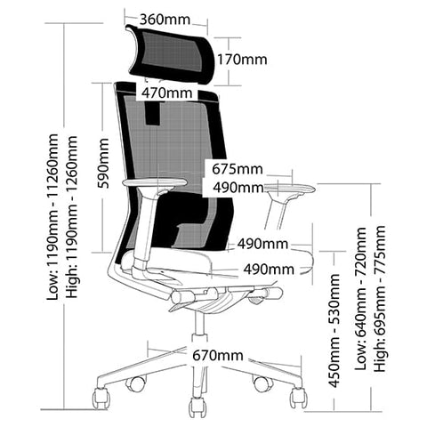 Image of Kube BIFMA Certified Executive Ergonomic Office Chair - Buy Online Now At Active Offices