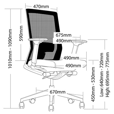 Image of Kube BIFMA Certified Executive Ergonomic Office Chair - Buy Online Now At Active Offices
