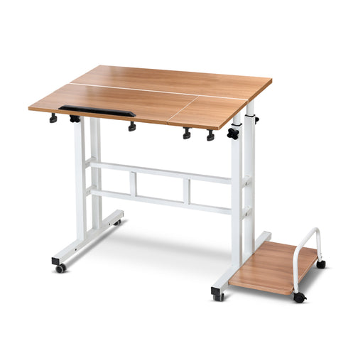 Image of Dual Portable Standing Desk Trolley - Buy Online Now At Active Offices