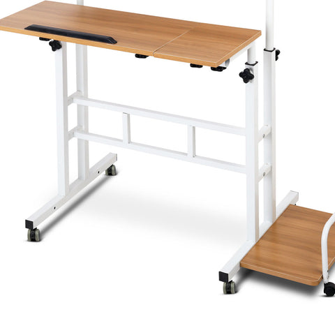 Image of Dual Portable Standing Desk Trolley - Buy Online Now At Active Offices