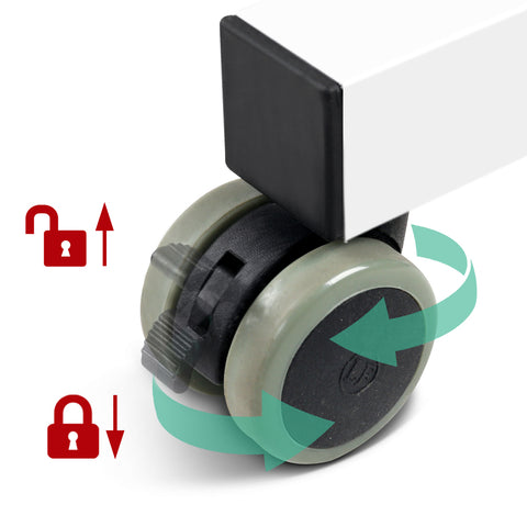 Image of Dual Portable Standing Desk Trolley - Buy Online Now At Active Offices