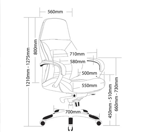 Image of Ergonomic Magnum Executive Office Chair
