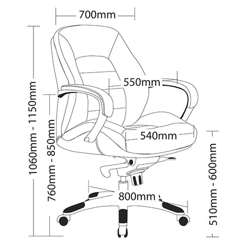 Image of Ergonomic Magnum Executive Office Chair - Buy Online Now At Active Offices