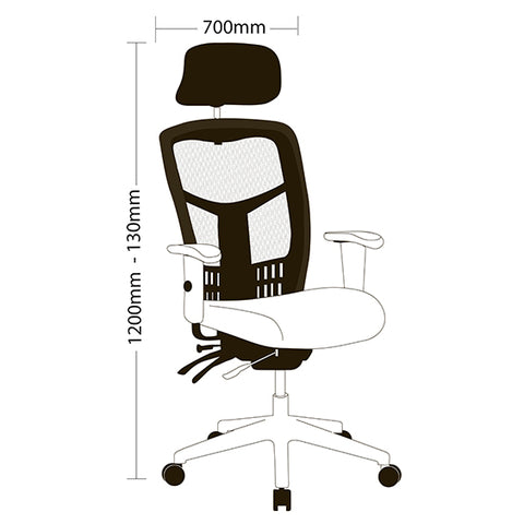 Image of Ergonomic Mesh Oyster Multi Shifting Office Chair - Buy Online Now At Active Offices