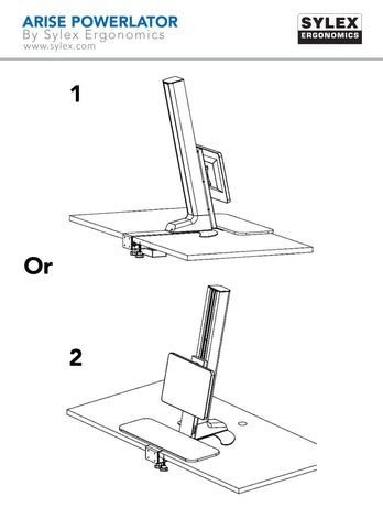 Image of Powerlator Electric Sit Stand desk attachment for Office Or Home use