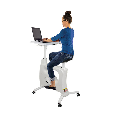 Image of Fitness Office Spin Desk Bike with Laptop Tray - Buy Online Now At Active Offices
