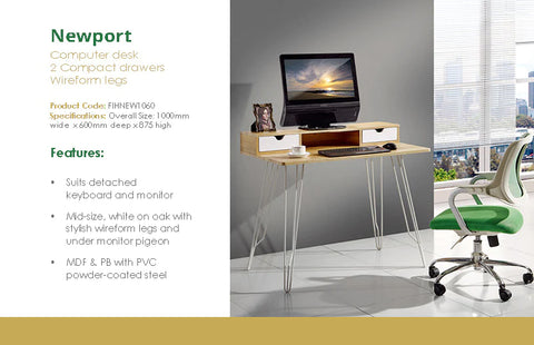 Image of Modern Newport Office Computer Desk