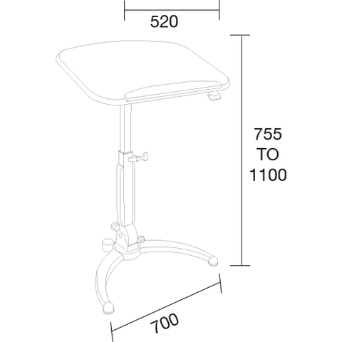 Image of Upside Height Adjustable Foldable Desktop Stand For Laptop - Buy Online Now At Active Offices