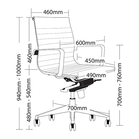 Image of Classy Ergonomic Web Executive Office Chair - Buy Online Now At Active Offices