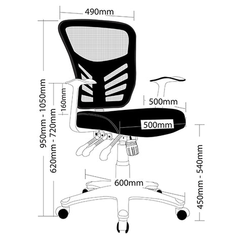 Image of Ergonomic Yarra Task Office Chair - Buy Online Now At Active Offices