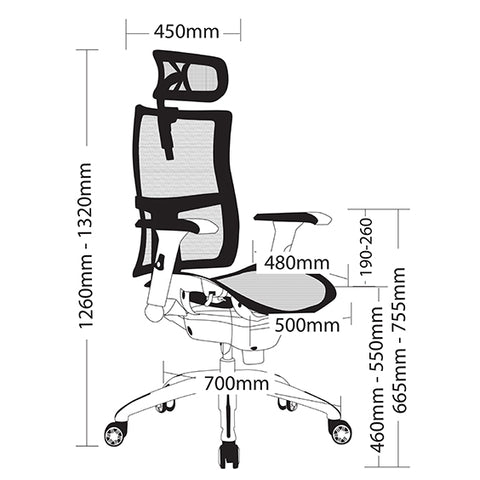 Image of Ergonomic Zodiac Executive Office Chair - Buy Online Now At Active Offices