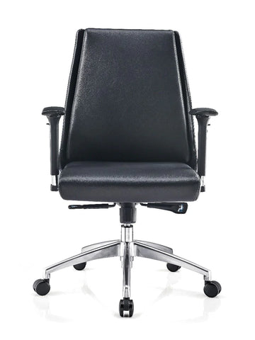 Image of McKinley Ergonomic Executive Mid Back PU Leather Chair Office Boardroom