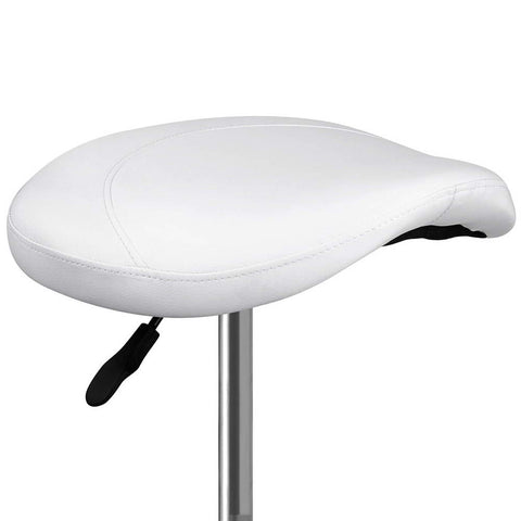 Image of Vegan PU Leather Swivel Saddle Stool - Buy Online Now At Active Offices