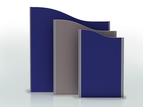 Image of E-Screens Wave Partition Mounted Privacy Screen Walls For Office Desks. - Buy Online Now At Active Offices