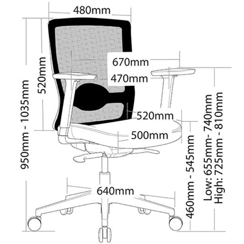 Image of Draft Ergonomic Mesh Office Chair