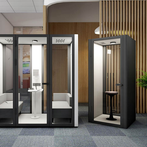 Image of B. Quiet Single Acoustic Office Booth Pod