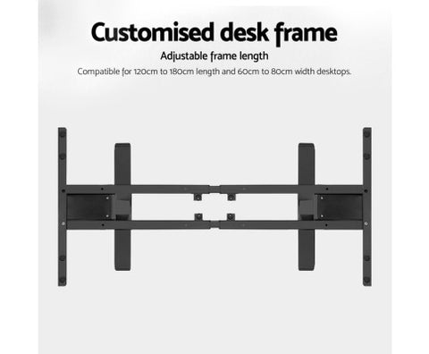 Image of Electric Motorised Automatic High Adjustable Standing Desk Frame 100kg