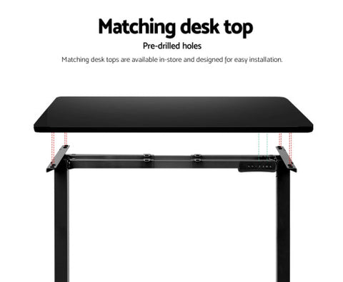 Image of Electric Motorised Automatic High Adjustable Standing Desk Frame 100kg